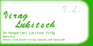 virag lukitsch business card